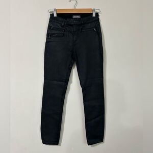 DL1961 Florence Cropped Mid Rise Coated Jeans